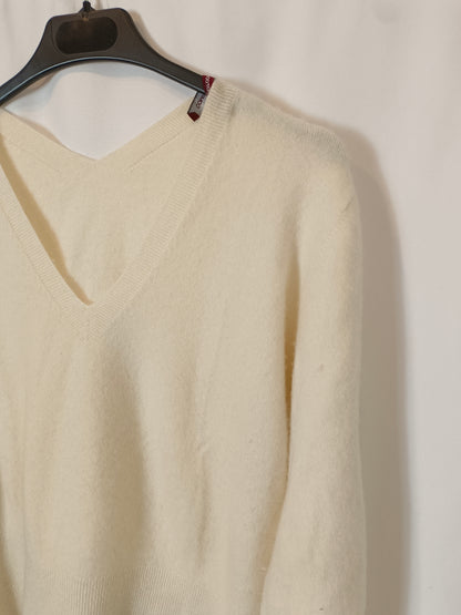 COMPTOIR DES COTONNIERS. Jersey beige cachemire T.l