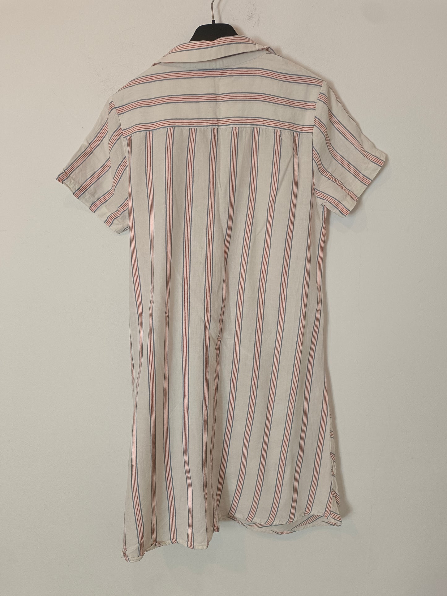 MD'M. Vestido camisero rayas T.38