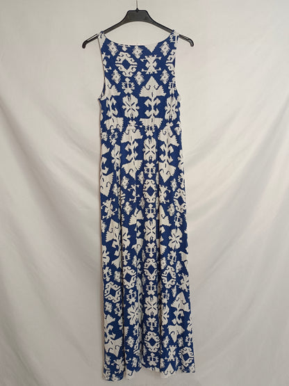 SPRINGFIELD. Vestido largo estampado T.s