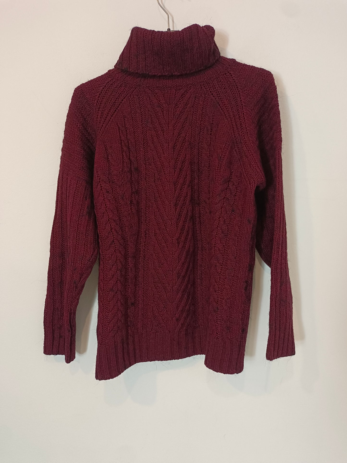 KIRA. Jersey burdeos jaspeado Tu(s)