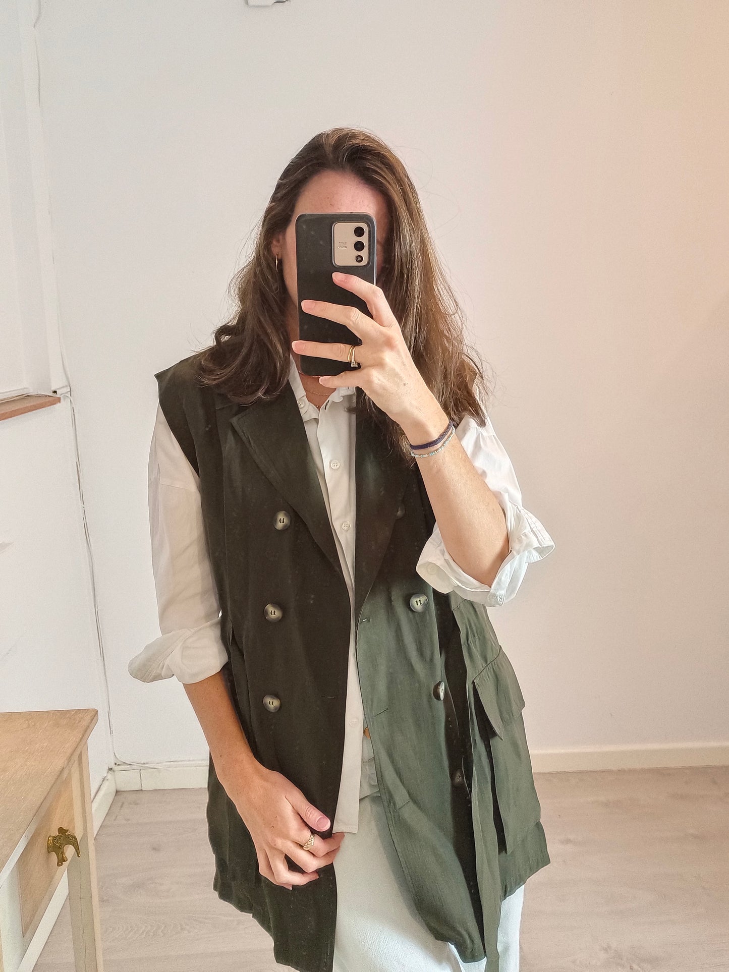 ZARA. Green vest/dress Ts