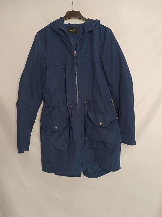 VILA. Thin blue Ts parka