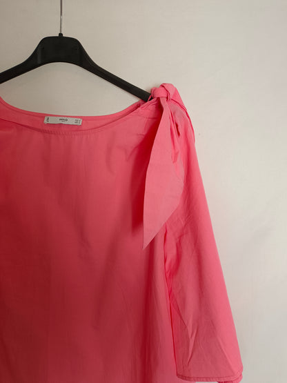 MANGO. Pink bow top TM