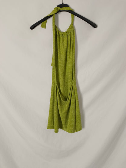 ZAFUL. Top verde cuello halter T.s
