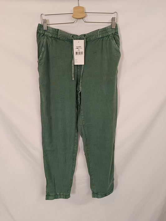 COLINE. Green Ts flowy pants