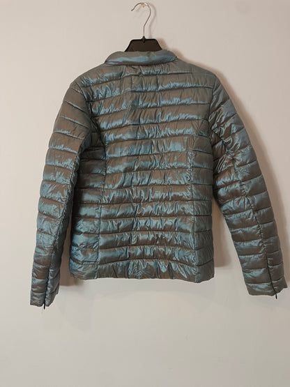 MANGO. Plumas ligeros gris metalizado T.m