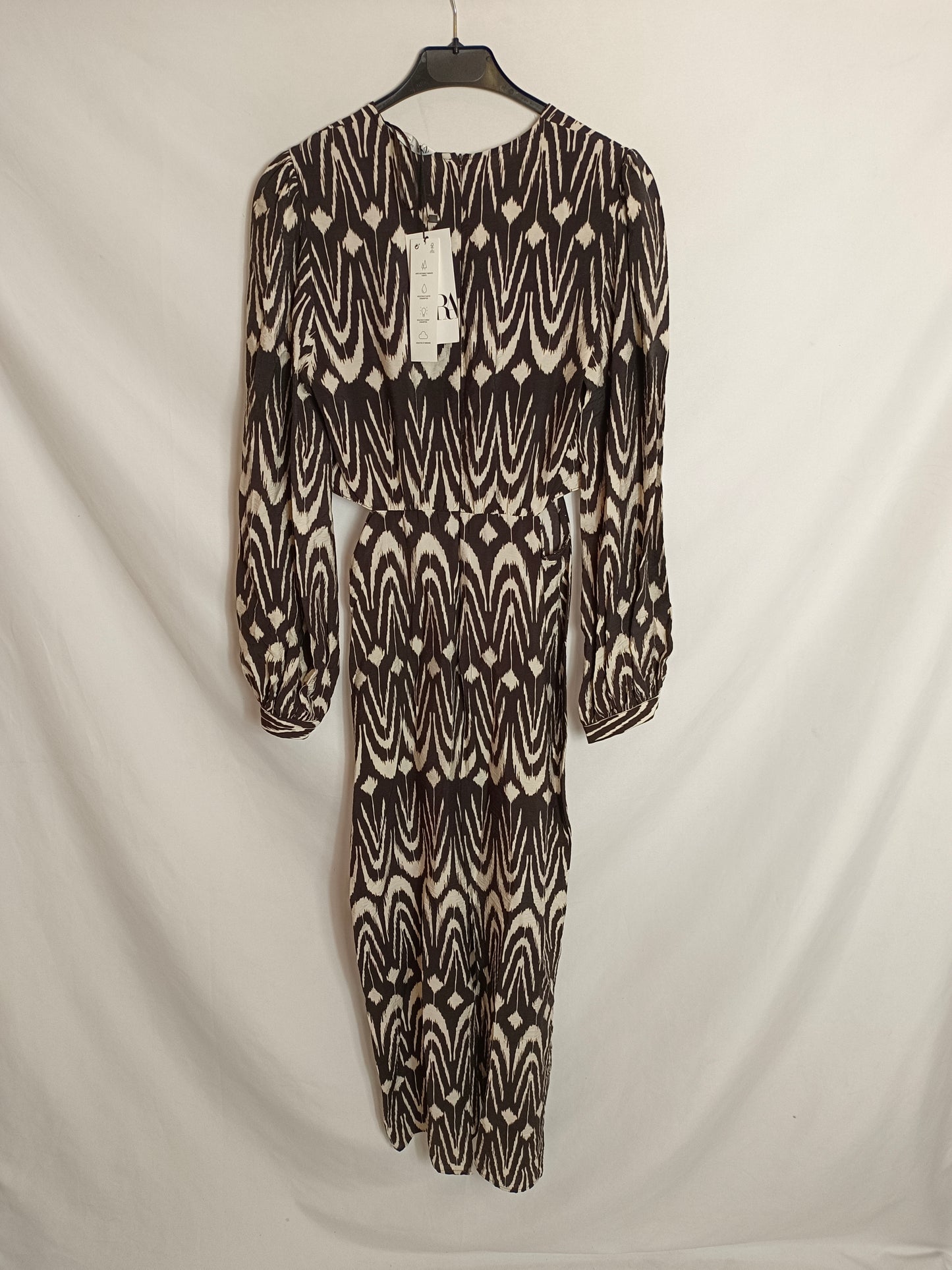 ZARA. Vestido largo aperturas T.xs