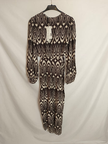 ZARA. Vestido largo aperturas T.xs
