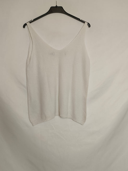 VERO MODA. Top punto beige T.s