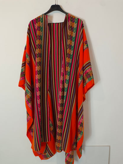 OTRAS. Poncho largo estilo peruano TU(s,m,l)