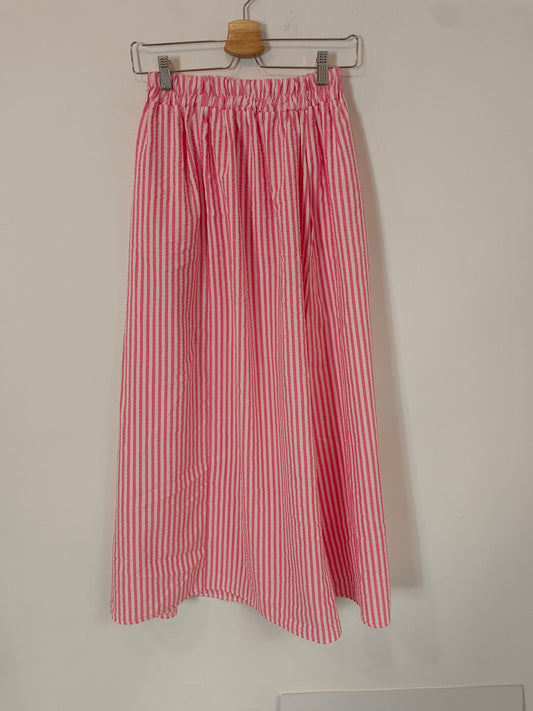 OTRAS. Falda midi rayas T.S/M