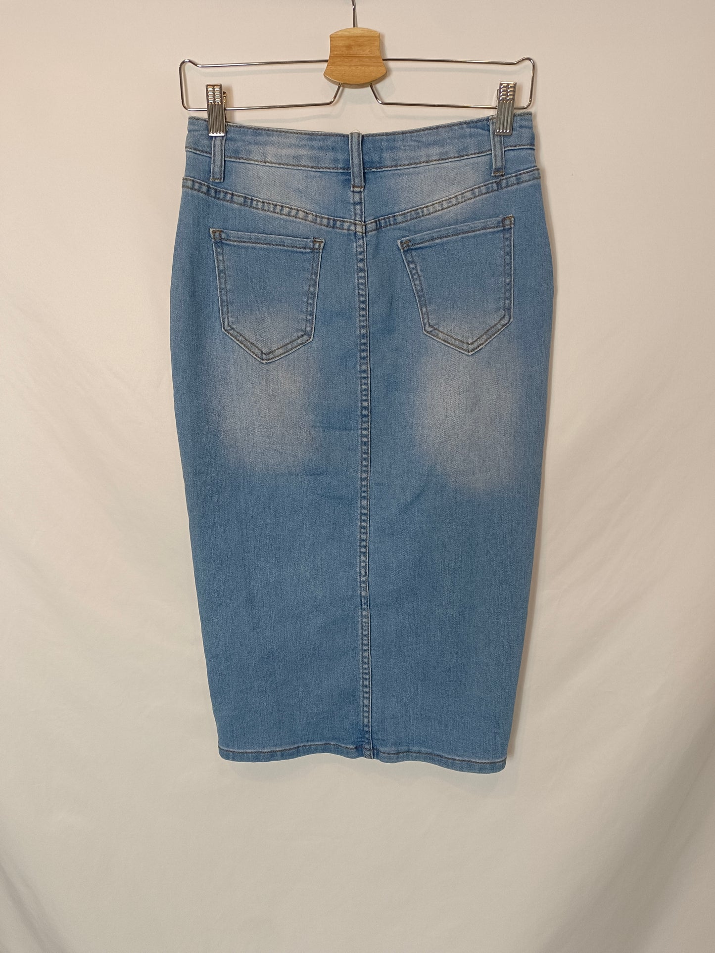 DENIM LIFE. Denim skirt with buttons Tm