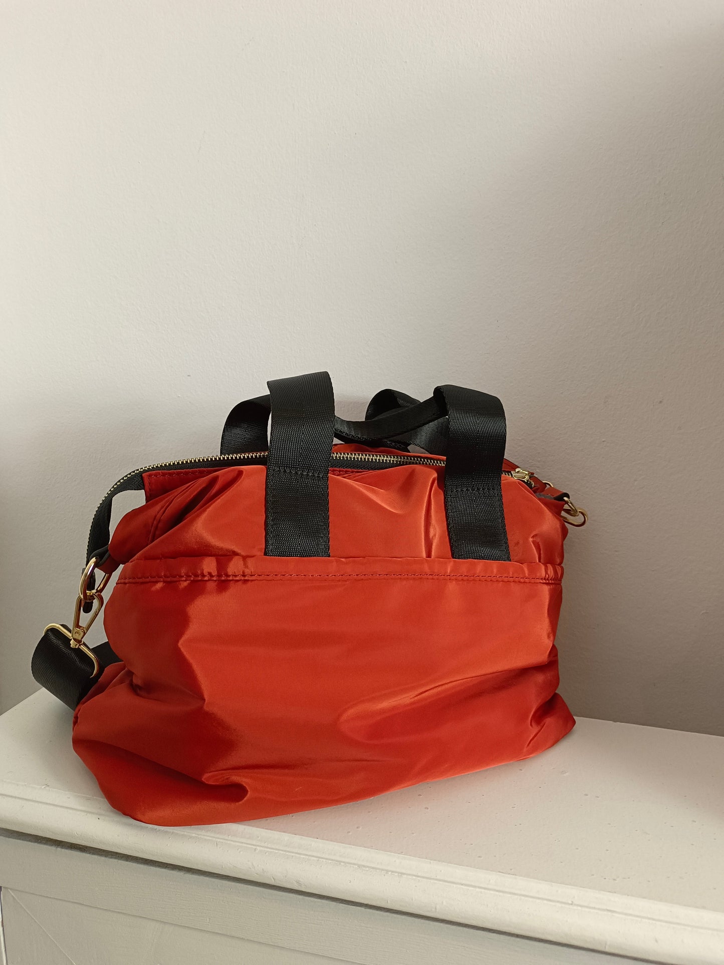 PARFOIS. Bolso lona naranja
