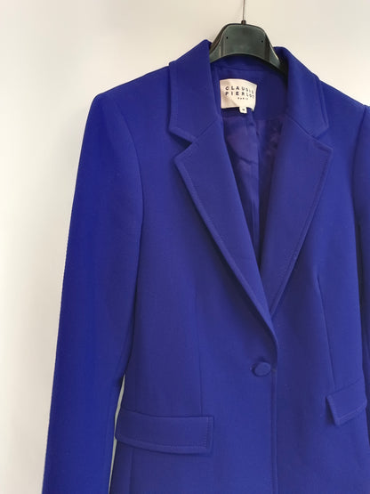 CLAUDIE PIERLOT. Klein blue blazer T.36