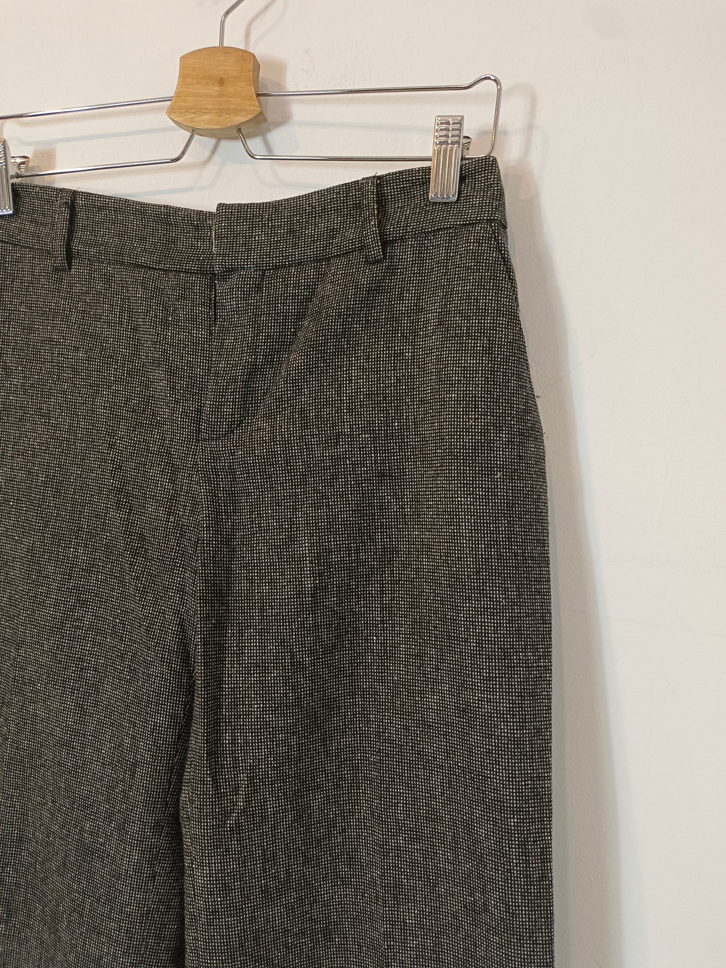 TRUCCO. Checkered wide-leg trousers, size 38