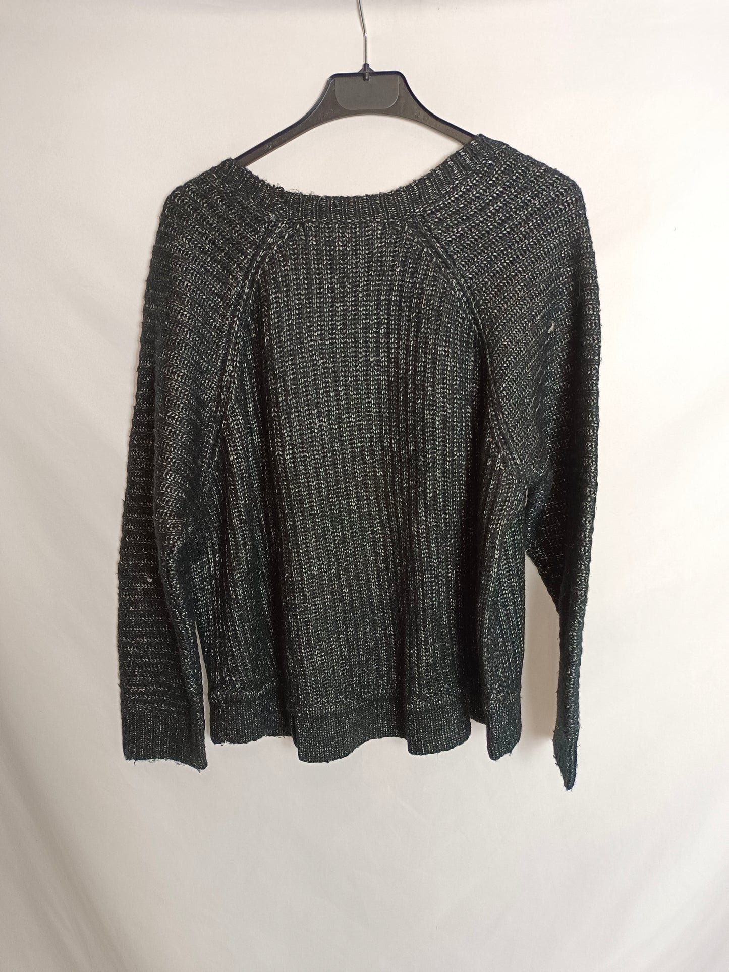 ZARA. Black mottled sweater Tm