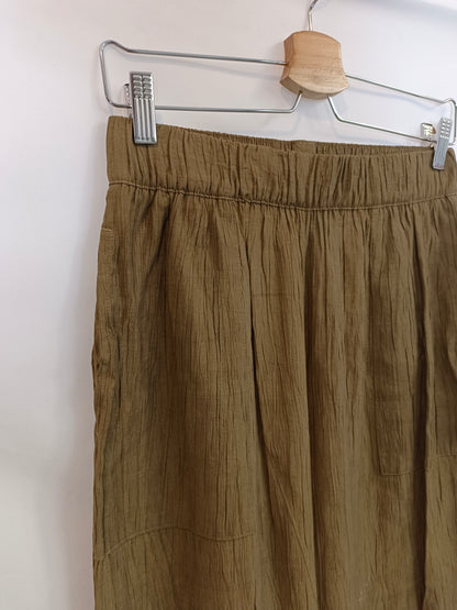 ZARA. Pantalón culotte verde T.s