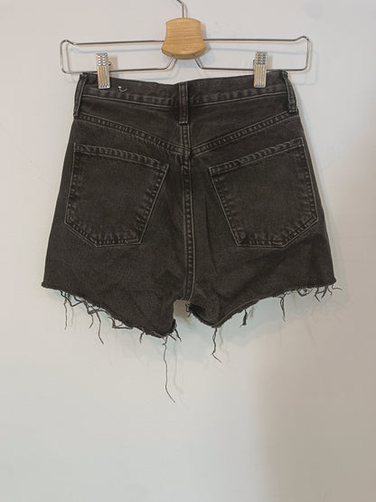 MANGO. Black denim shorts, size 32