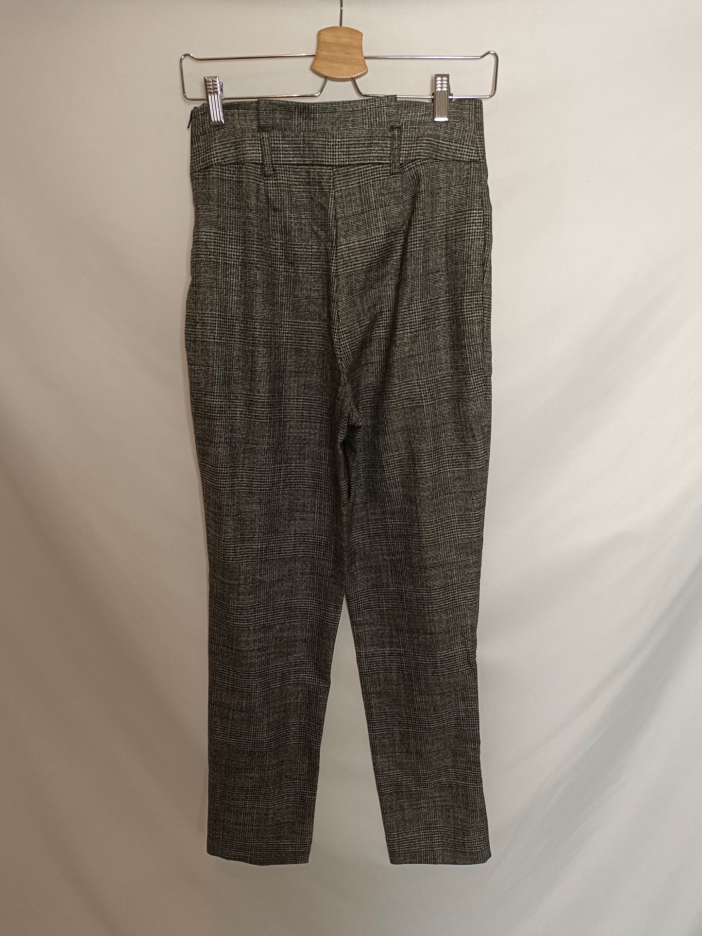 NAFNAF. Grey checked trousers size 34
