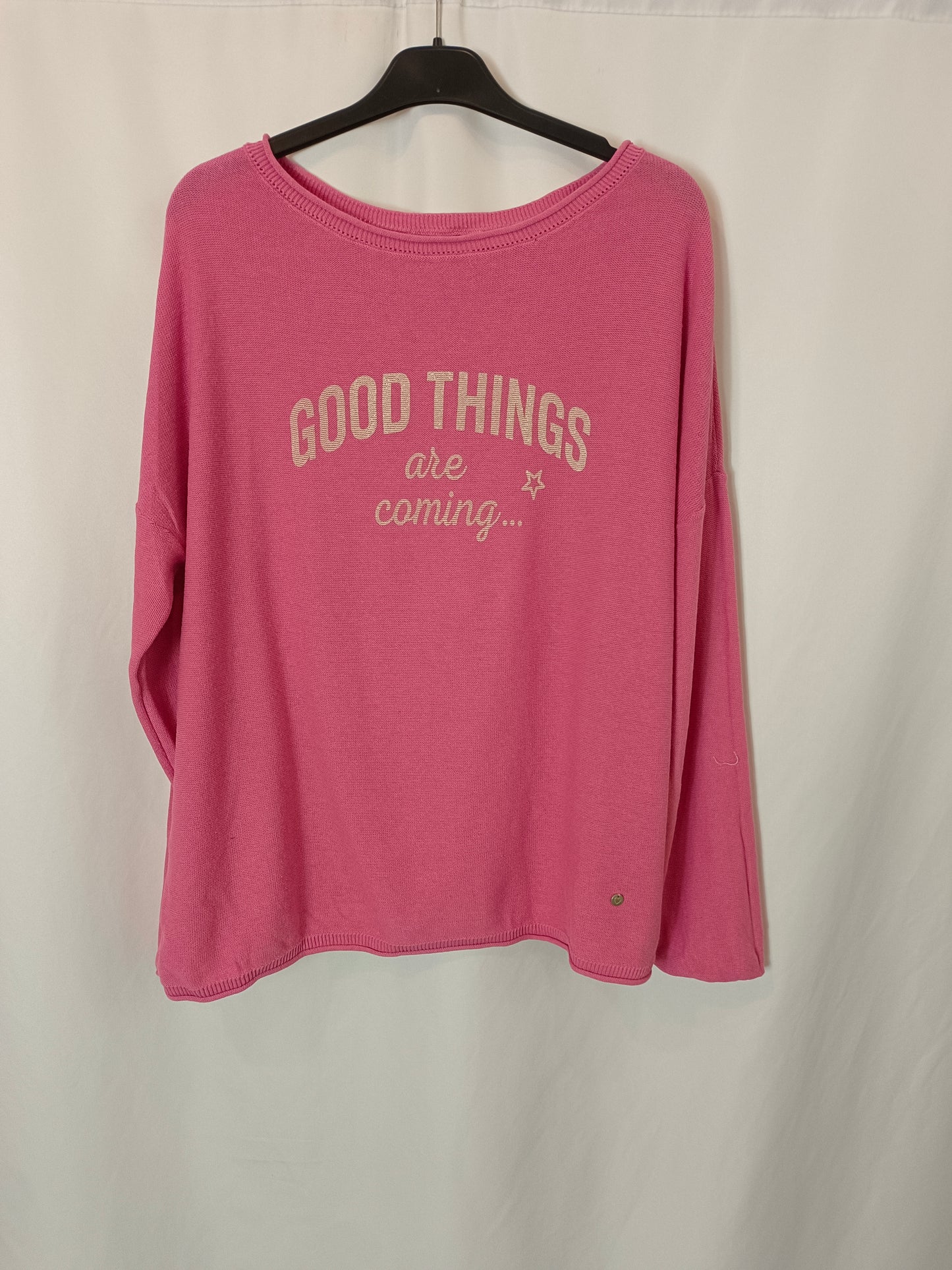 GREEN COAST. Jersey rosa letras T.l