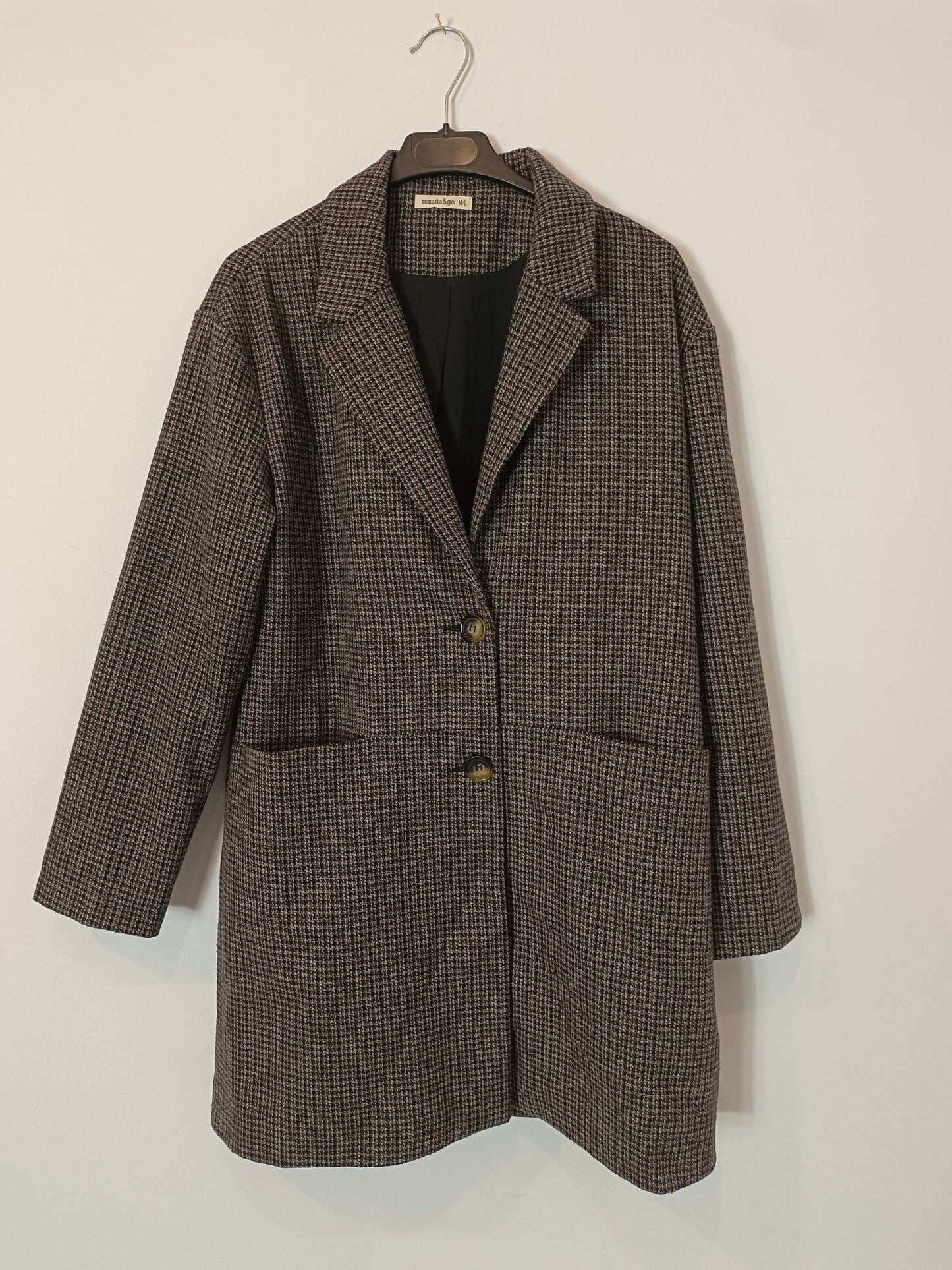 RENATTA&GO. Abrigo fino  pata de gallo T.m/l