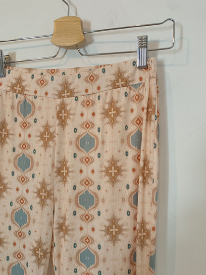 OTRAS. Pantalón beige estampado  TU(S)