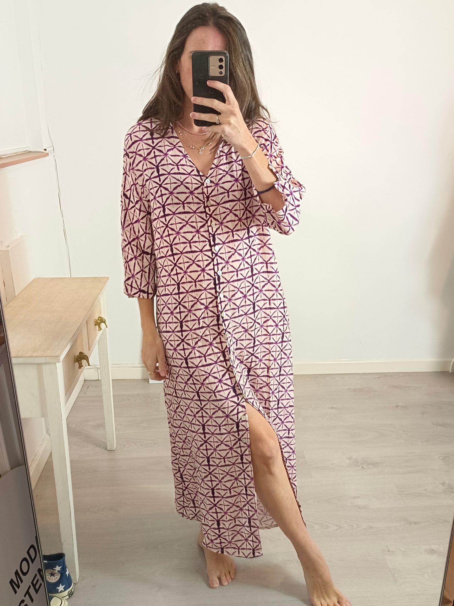 ZUA. Vestido midi abotonado TU(s)