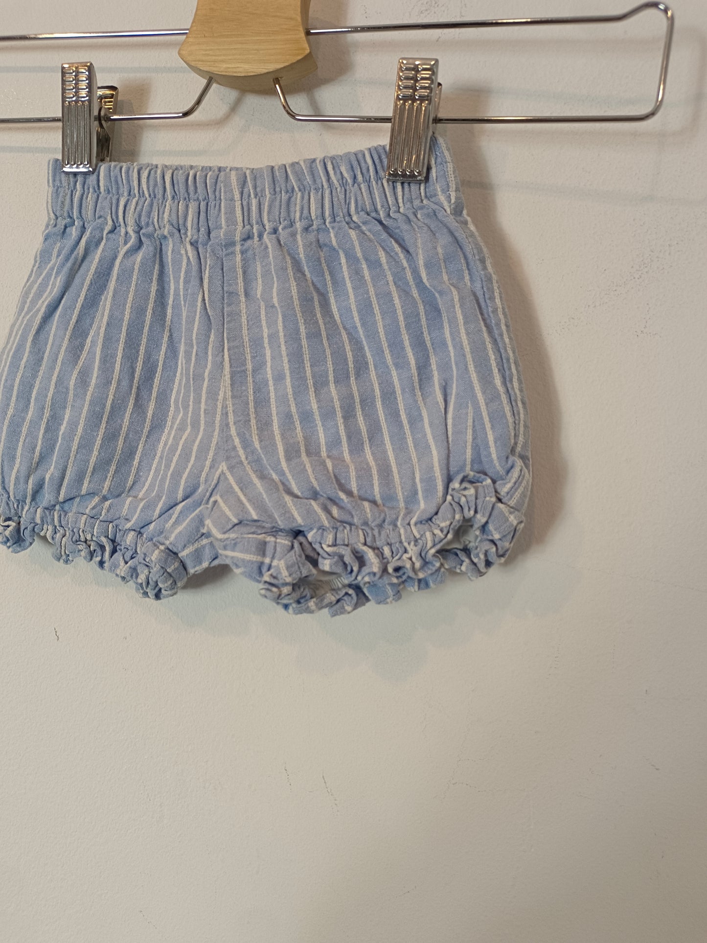 NECK&amp;NECK. Blue and white striped romper, size 12-18 months