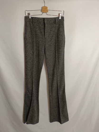 SFERA. Pantalón jaspeado campana T.s