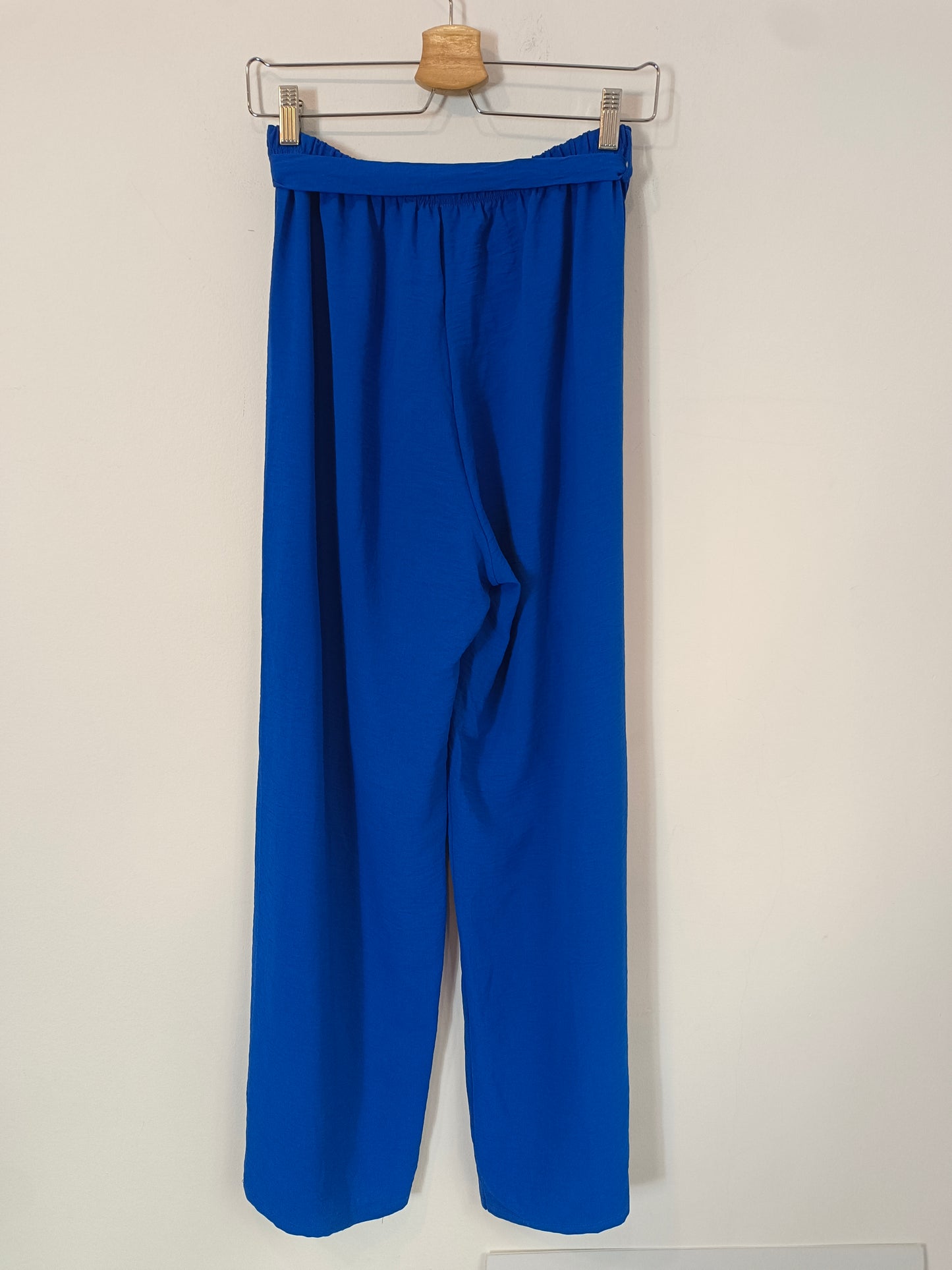 OTHERS. Blue wide-legged trousers with bow Your(s)