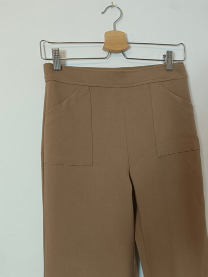ERRE. Semi-elastic beige pants T.36