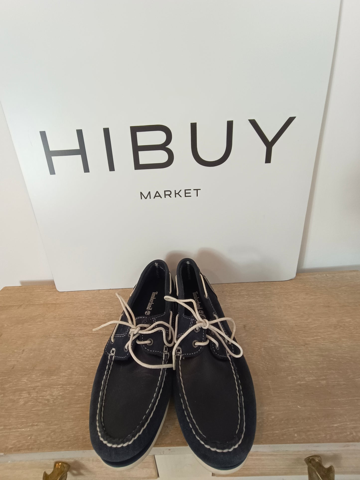 TIMBERLAND. Náuticos azules piel  T.39