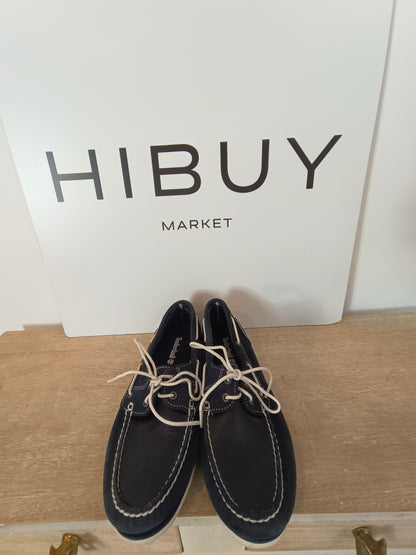 TIMBERLAND. Náuticos azules piel  T.39