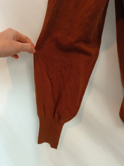 COMPTOIR  DES COTONNIERS. jersey fino marrón T.s
