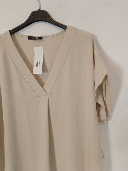 OTRAS. Vestido largo beige Tu(m/l) TARA