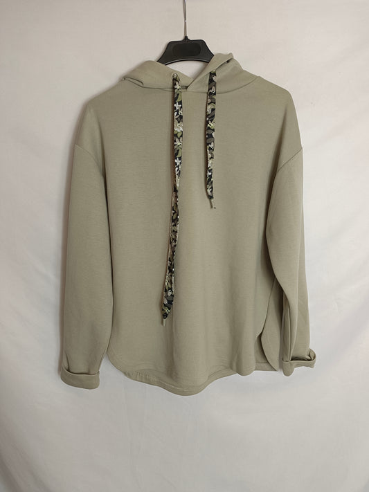 TIFFOSI. Sudadera beige capucha T.xs