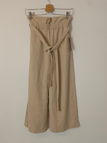 ZARA. Flowing beige trousers T.xs