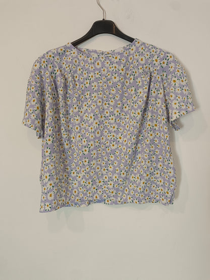 ZARA. Mauve floral top, size 13-14 years