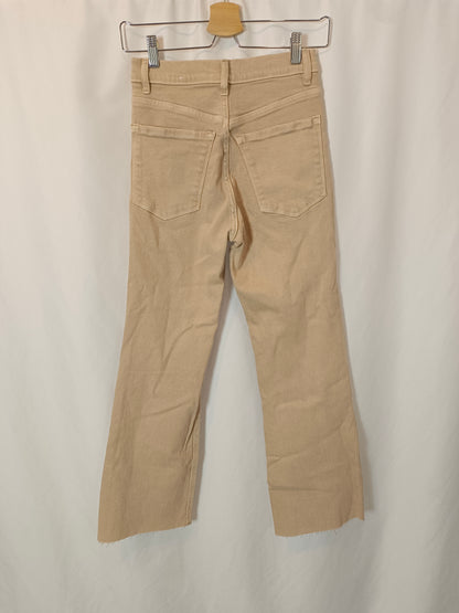 MANGO. Beige denim trousers, size 36