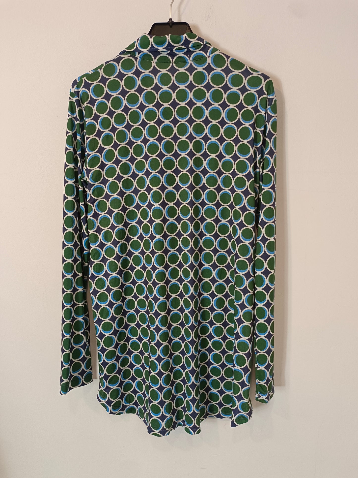 STRADIVARIUS. Blusa fluida estampado retro. T S