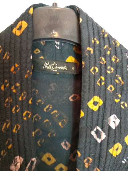 MES DEMOISELLES. Chaleco negro estampado T.0(xs)