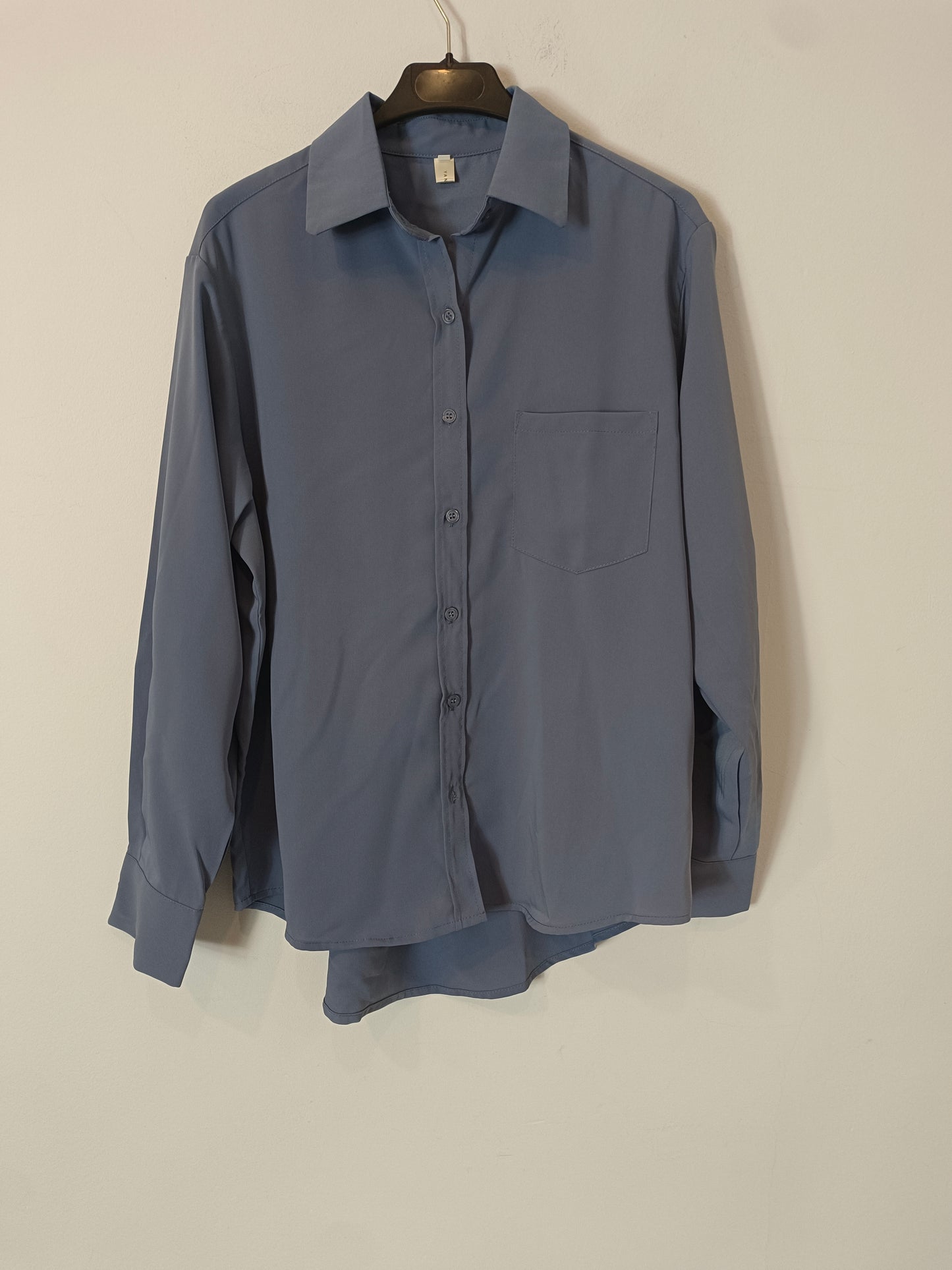 YANSOO. Camisa azul fluida T.m