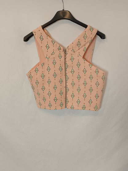 STRADIVARIUS. Pink Ts texture top