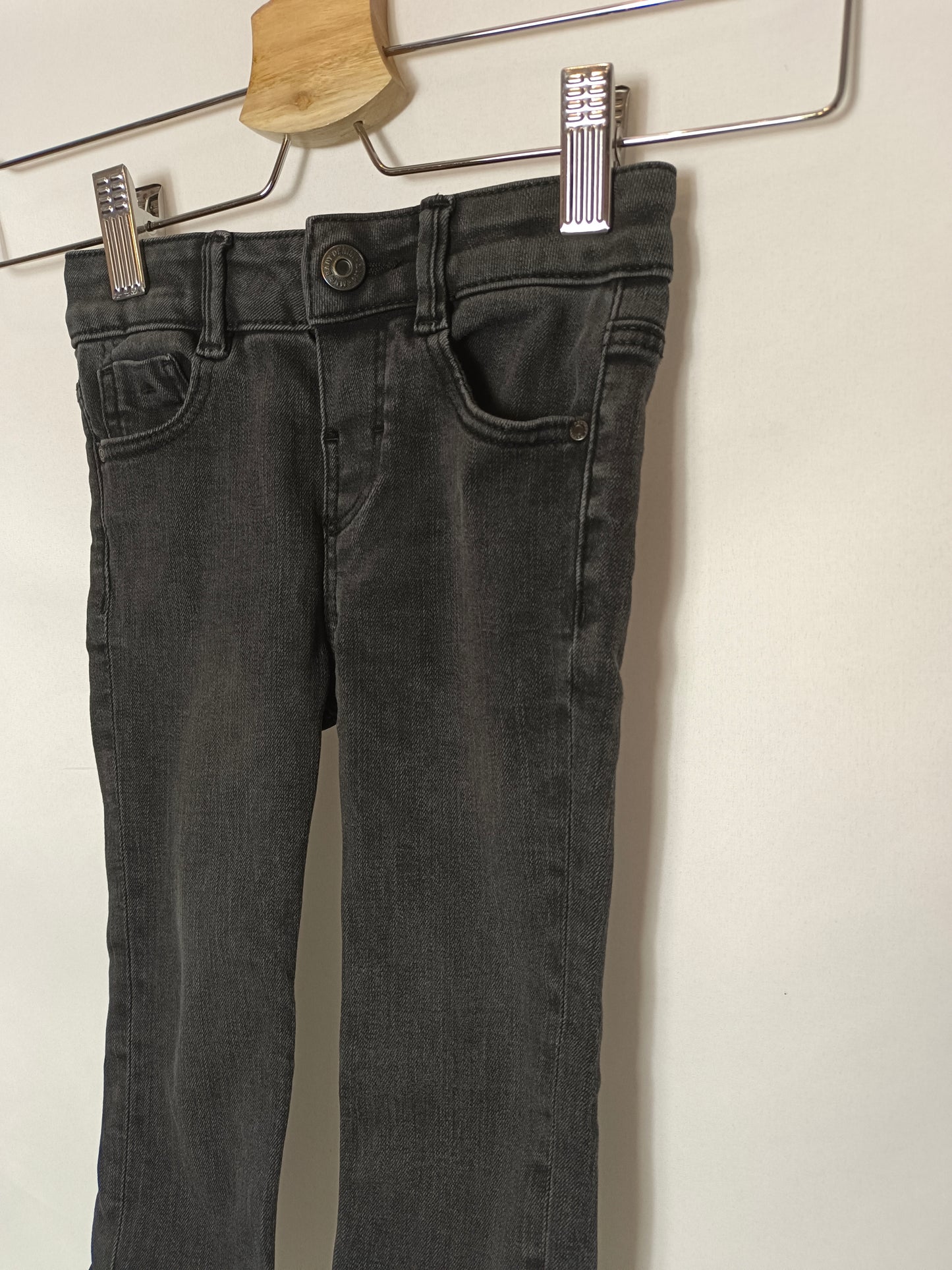 ZARA. Black denim trousers, size 12-18 months