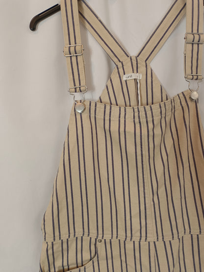 UNIT. Beige striped jumpsuit Tm