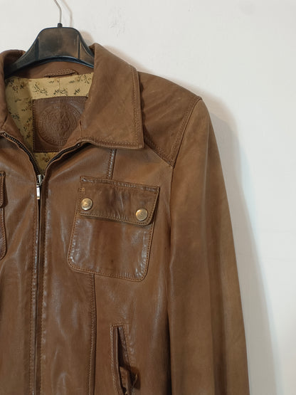 CORTEFIEL. Chaqueta camel piel T.m