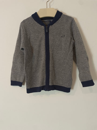 MAYORAL. Chaqueta punto jaspeada T. 2 años