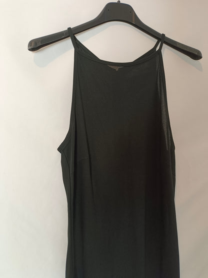 ZARA. Vestido largo negro T.38
