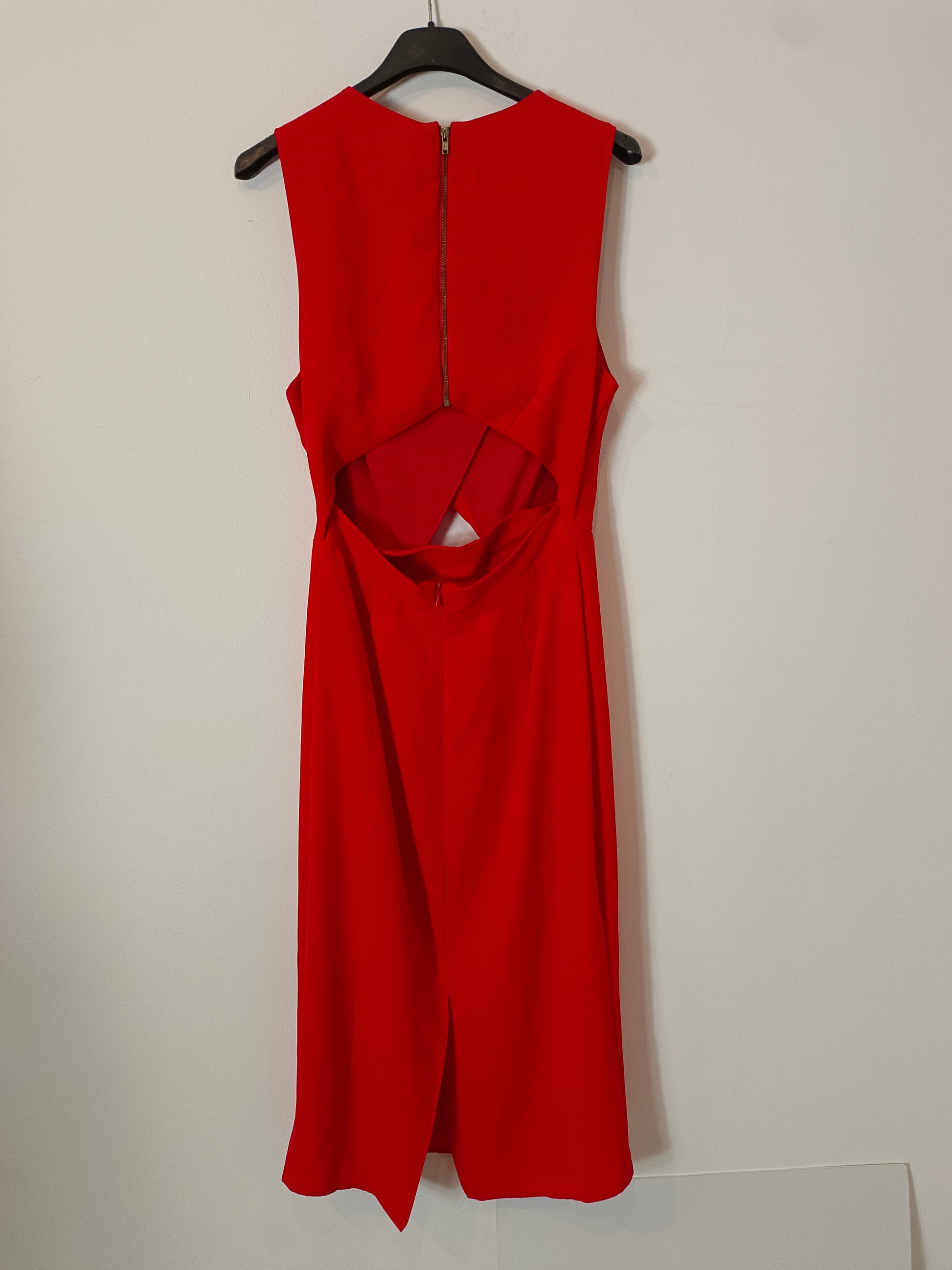 asos red dress ASOS. Red midi dress with slit, size 38 – Hibuy market