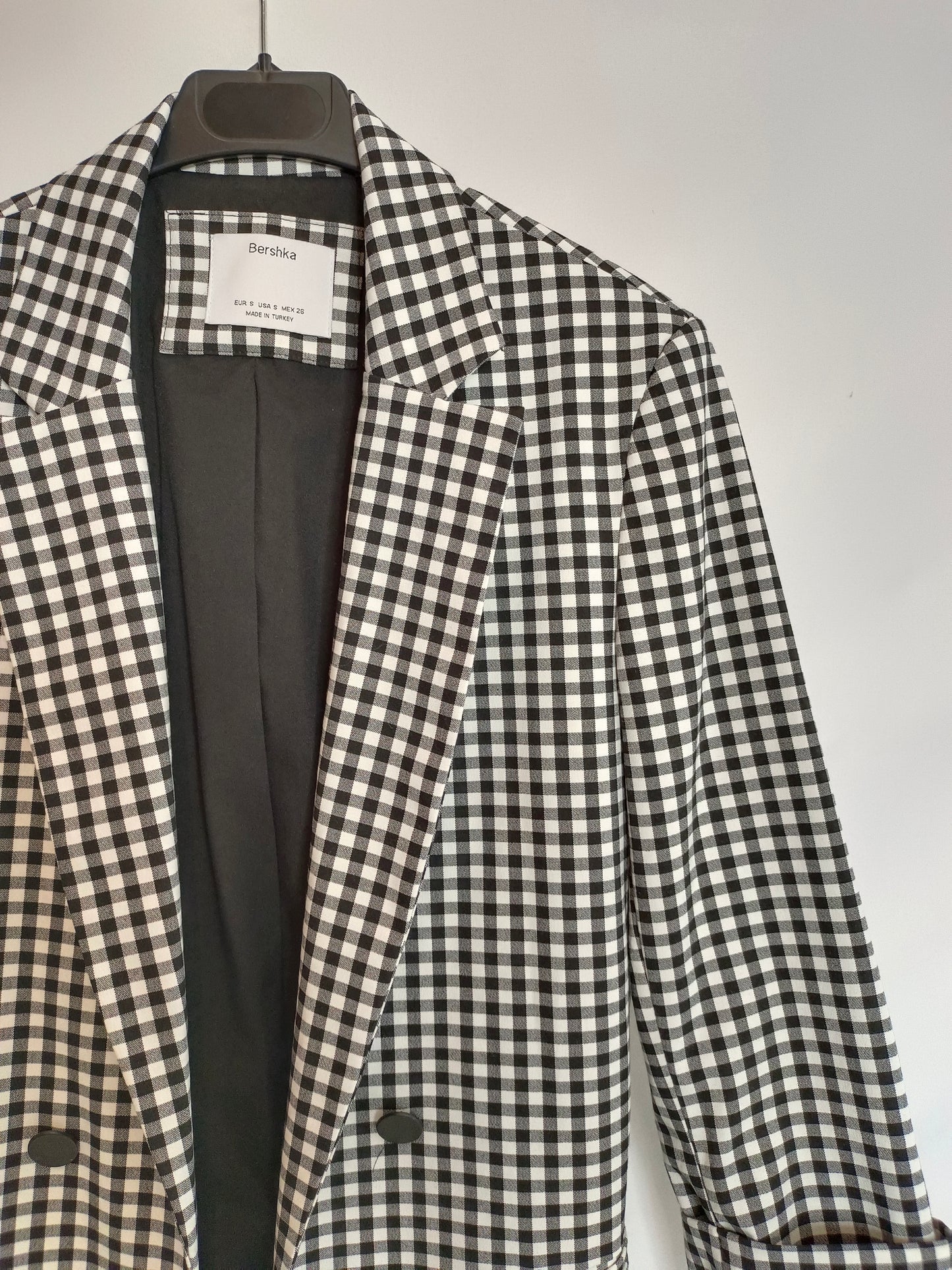 BERSHKA. Ts gingham blazer